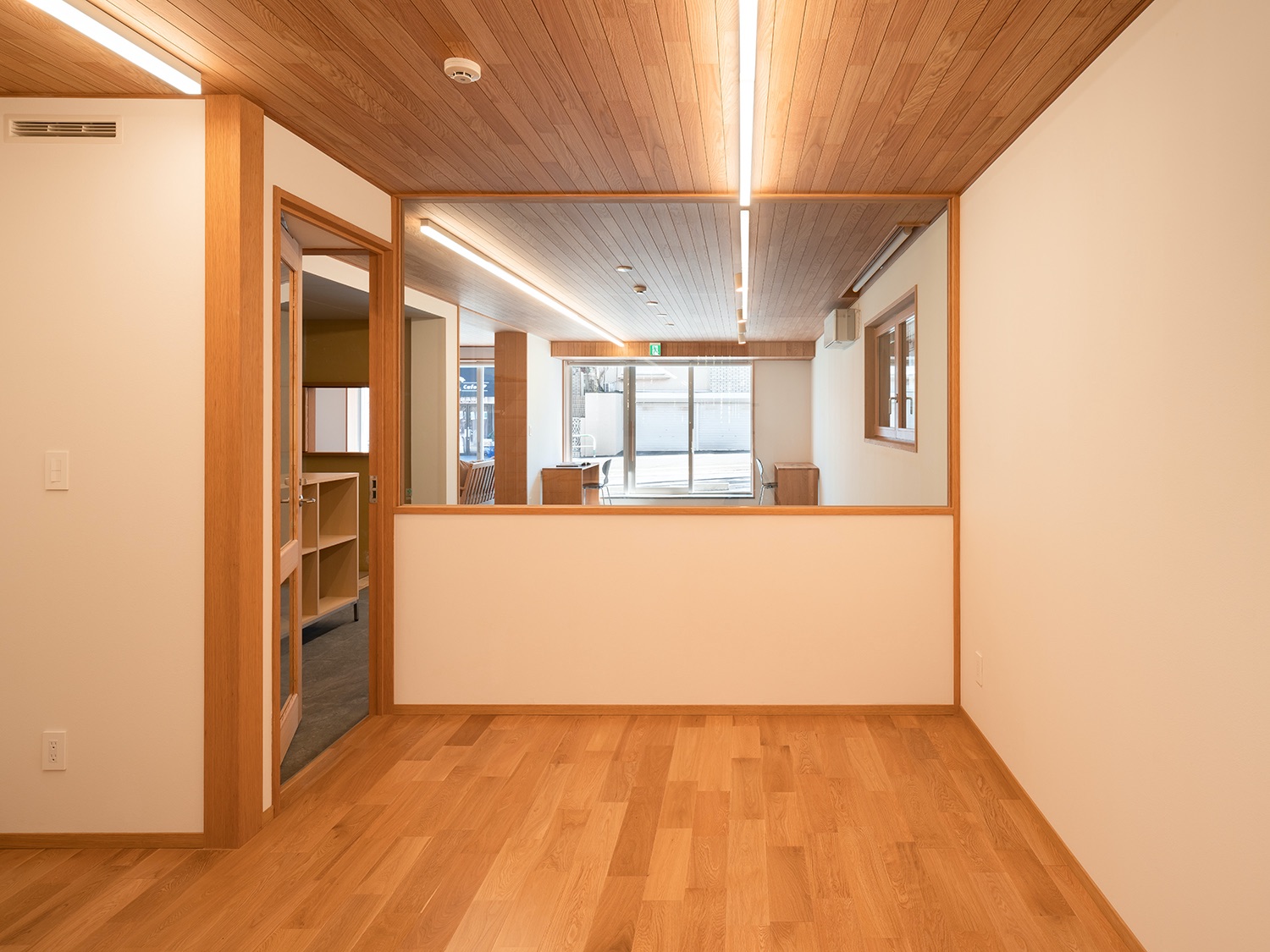  Office space towards lounge and coworking area 